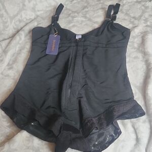 Black Shapewear Bodysuit for Sleek Comfort NEW. SHARPERX.